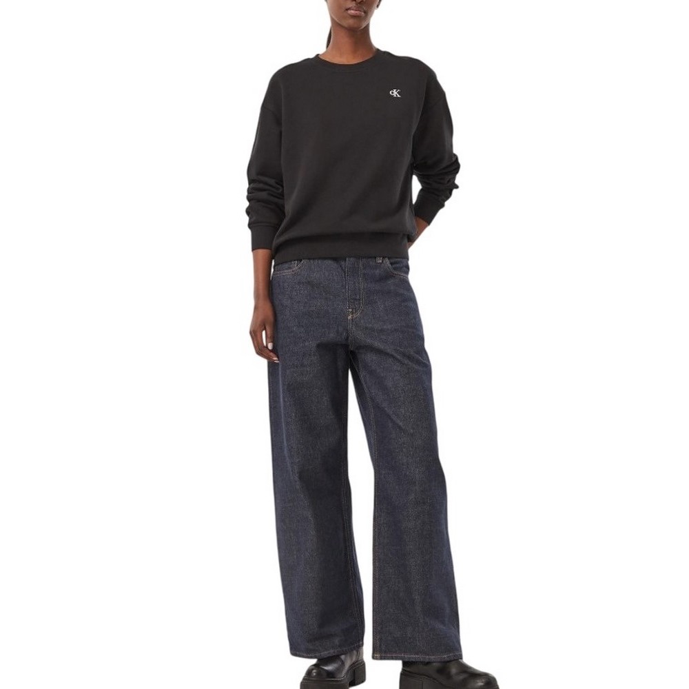 CALVIN KLEIN JEANS LOW RISE BAGGY FOREVER INDIGO ΠΑΝΤΕΛΟΝΙ ΤΖΙΝ ΓΥΝΑΙΚΕΙΟ DARK INDIGO