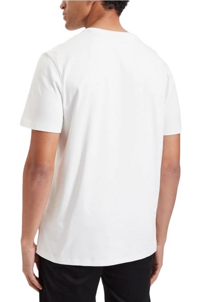 CALVIN KLEIN SLK INTERLOCK EMB STND LOGO  T-SHIRT ΜΠΛΟΥΖΑ ΑΝΔΡΙΚΗ BRIGHT WHITE