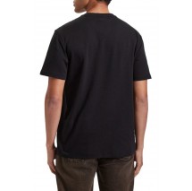 CALVIN KLEIN SLK INTERLOCK EMB STND LOGO  T-SHIRT ΜΠΛΟΥΖΑ ΑΝΔΡΙΚΗ BLACK