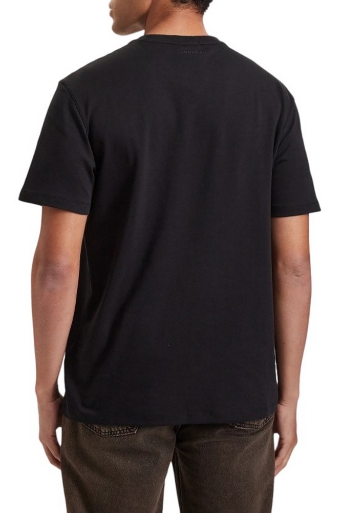 CALVIN KLEIN SLK INTERLOCK EMB STND LOGO  T-SHIRT ΜΠΛΟΥΖΑ ΑΝΔΡΙΚΗ BLACK