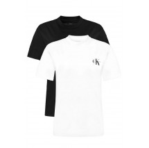 CALVIN KLEIN JEANS A LOGO CN 2 PACK TEE T-SHIRT ΜΠΛΟΥΖΑ ΓΥΝΑΙΚΕΙΑ BLACK/WHITE