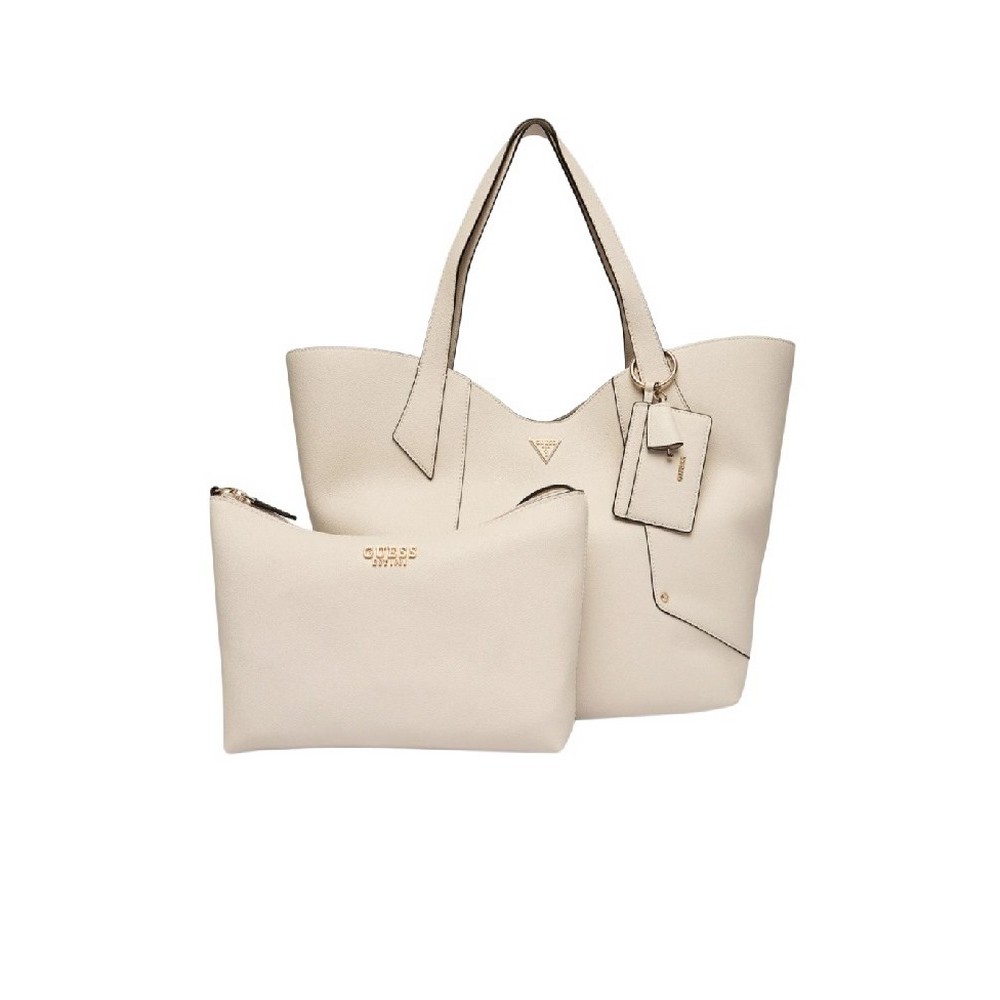 GUESS DARCY LARGE 2 IN 1 TOTE ΤΣΑΝΤΑ ΓΥΝΑΙΚΕΙΑ STONE