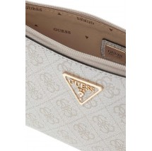 GUESS LAUREL II SLG WRISTLET POUCH ΤΣΑΝΤΑ ΓΥΝΑΙΚΕΙΑ OFF WHITE