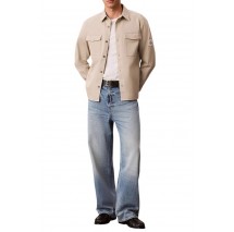 CALVIN KLEIN JEANS UTILITY CHINO RELAXED OVERSHIRT ΠΟΥΚΑΜΙΣΟ ΑΝΔΡΙΚΟ BEIGE