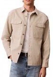 CALVIN KLEIN JEANS UTILITY CHINO RELAXED OVERSHIRT ΠΟΥΚΑΜΙΣΟ ΑΝΔΡΙΚΟ BEIGE