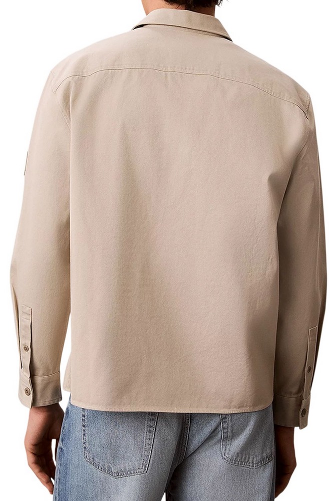 CALVIN KLEIN JEANS UTILITY CHINO RELAXED OVERSHIRT ΠΟΥΚΑΜΙΣΟ ΑΝΔΡΙΚΟ BEIGE