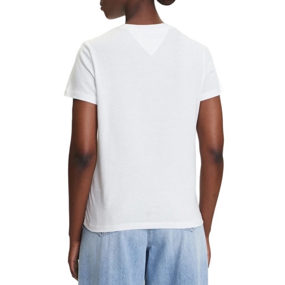 TOMMY JEANS REG GRADIENT FLAGT-SHIRT ΜΠΛΟΥΖΑ ΓΥΝΑΙΚΕΙΑ OFF WHITE