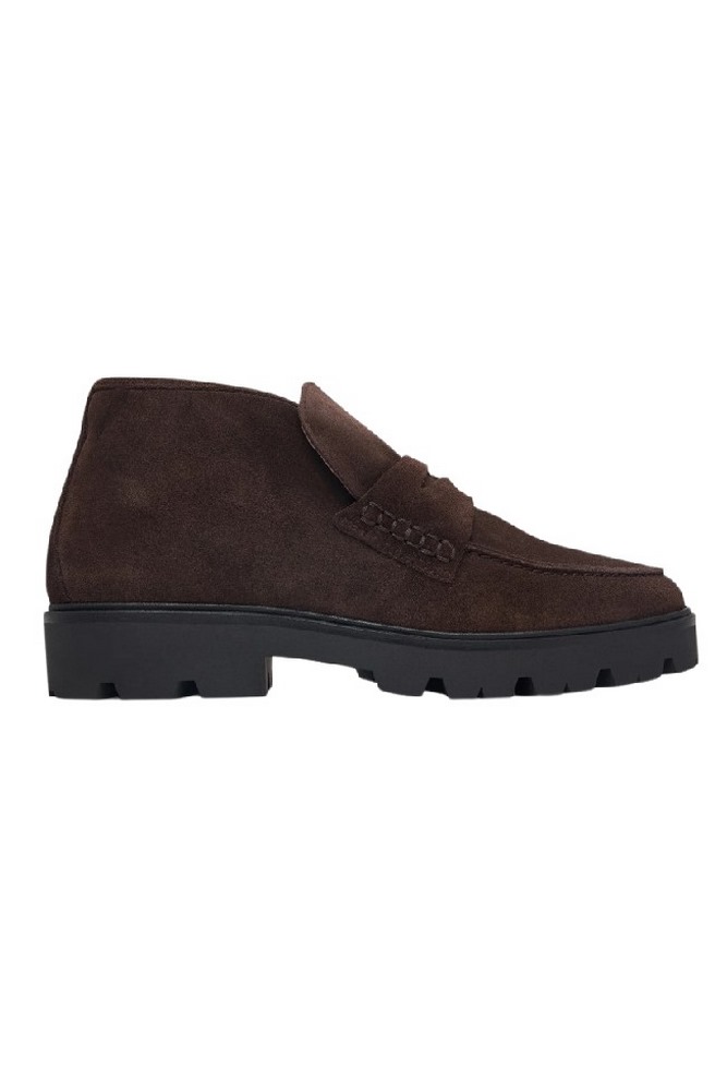 TOMMY HILFIGER ENAMEL CHARM LOAFER BOOT ΠΑΠΟΥΤΣΙ ΓΥΝΑΙΚΕΙΟ BROWN