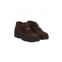 TOMMY HILFIGER ENAMEL CHARM LOAFER BOOT ΠΑΠΟΥΤΣΙ ΓΥΝΑΙΚΕΙΟ BROWN