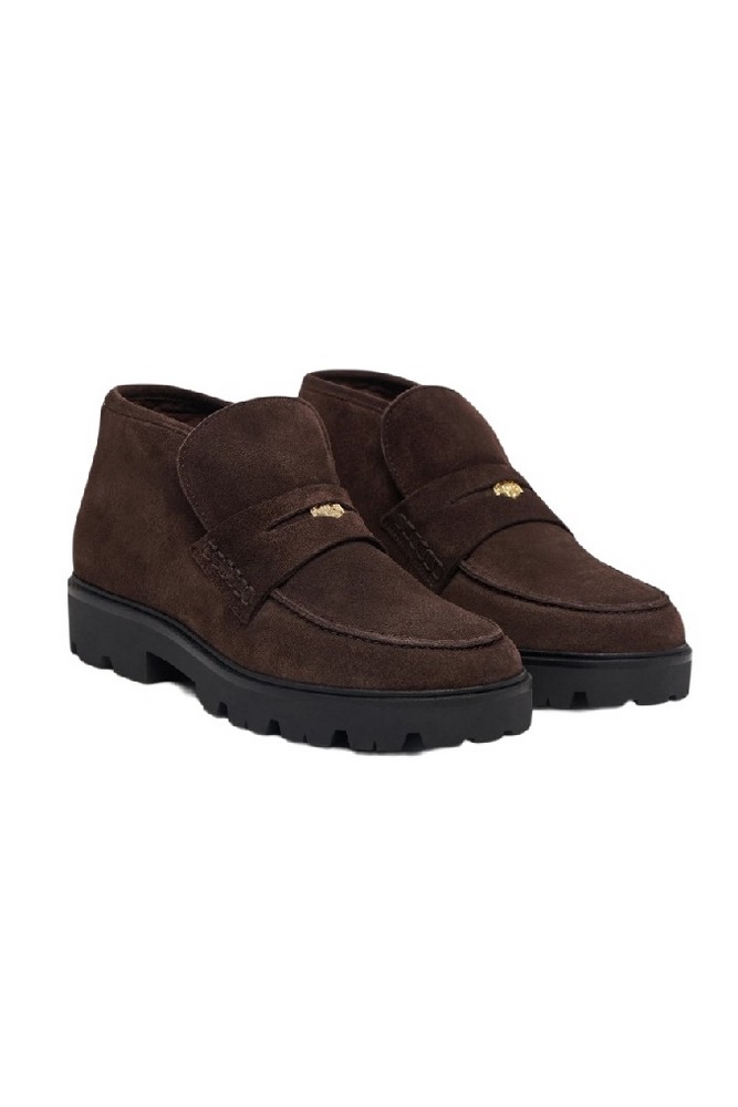 TOMMY HILFIGER ENAMEL CHARM LOAFER BOOT ΠΑΠΟΥΤΣΙ ΓΥΝΑΙΚΕΙΟ BROWN