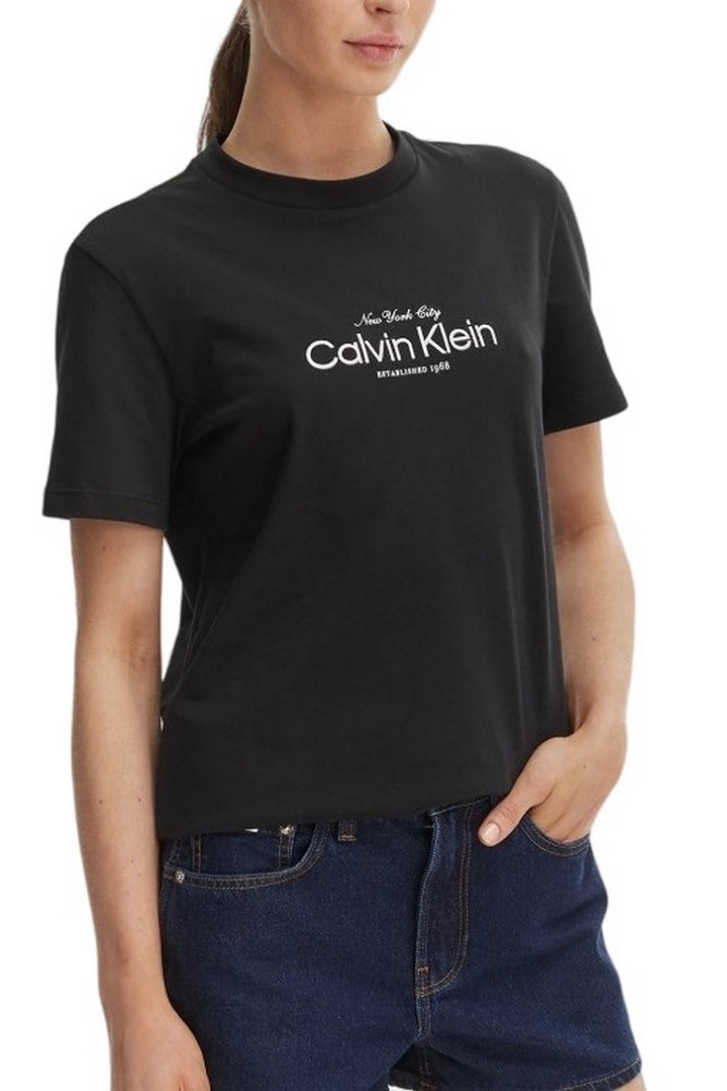 CALVIN KLEIN JEANS CLASSIC CK NYC LOGO T-SHIRT ΜΠΛΟΥΖΑ ΓΥΝΑΙΚΕΙΑ BLACK