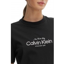 CALVIN KLEIN JEANS CLASSIC CK NYC LOGO T-SHIRT ΜΠΛΟΥΖΑ ΓΥΝΑΙΚΕΙΑ BLACK