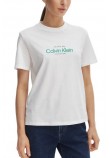 CALVIN KLEIN JEANS CLASSIC CK NYC LOGO T-SHIRT ΜΠΛΟΥΖΑ ΓΥΝΑΙΚΕΙΑ BRIGHT WHITE