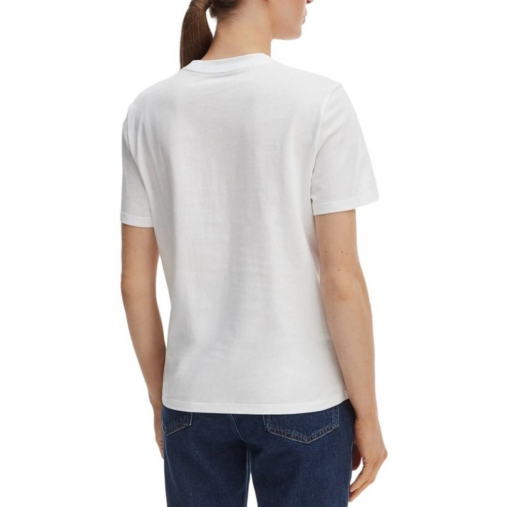 CALVIN KLEIN JEANS CLASSIC CK NYC LOGO T-SHIRT ΜΠΛΟΥΖΑ ΓΥΝΑΙΚΕΙΑ BRIGHT WHITE