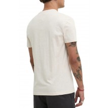 TOMMY JEANS REG LINEAR LOGO TEE EXT T-SHIRT ΜΠΛΟΥΖΑ ΑΝΔΡΙΚΗ WHITE
