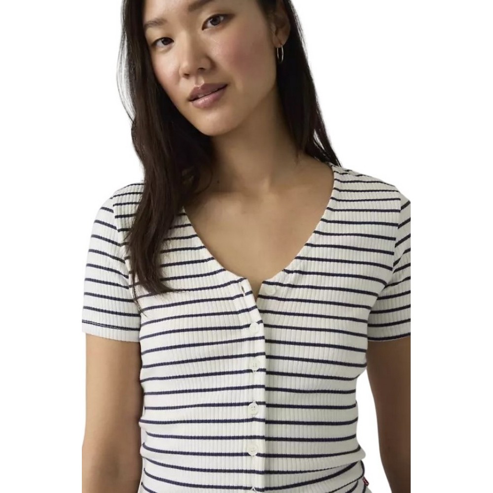 LEVIS MUSE  ΜΠΛΟΥΖΑ ΓΥΝΑΙΚΕΙΑ NAVY/WHITE