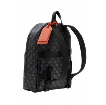 GUESS MILANO BACKPACK HMMILOP5219 ΤΣΑΝΤΑ ΑΝΔΡΙΚΗ BLACK/GREY