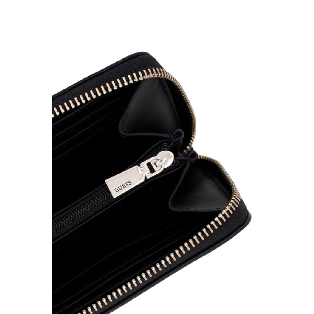 GUESS MAXINE SLG LARGE ZIP AROUND ΠΟΡΤΟΦΟΛΙ ΓΥΝΑΙΚΕΙΟ BLACK
