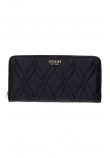 GUESS MAXINE SLG LARGE ZIP AROUND ΠΟΡΤΟΦΟΛΙ ΓΥΝΑΙΚΕΙΟ BLACK