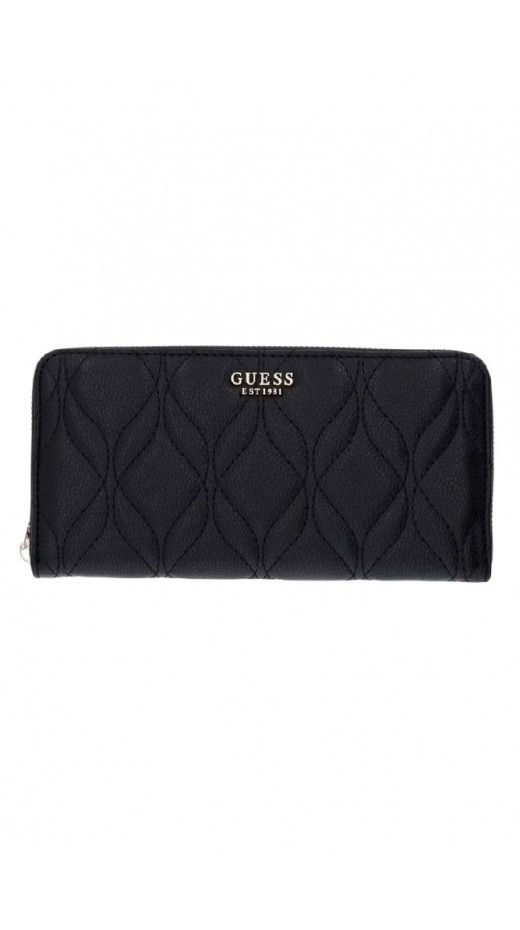GUESS MAXINE SLG LARGE ZIP AROUND ΠΟΡΤΟΦΟΛΙ ΓΥΝΑΙΚΕΙΟ BLACK