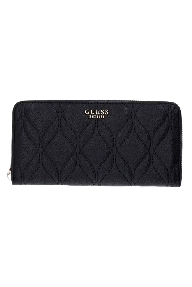 GUESS MAXINE SLG LARGE ZIP AROUND ΠΟΡΤΟΦΟΛΙ ΓΥΝΑΙΚΕΙΟ BLACK
