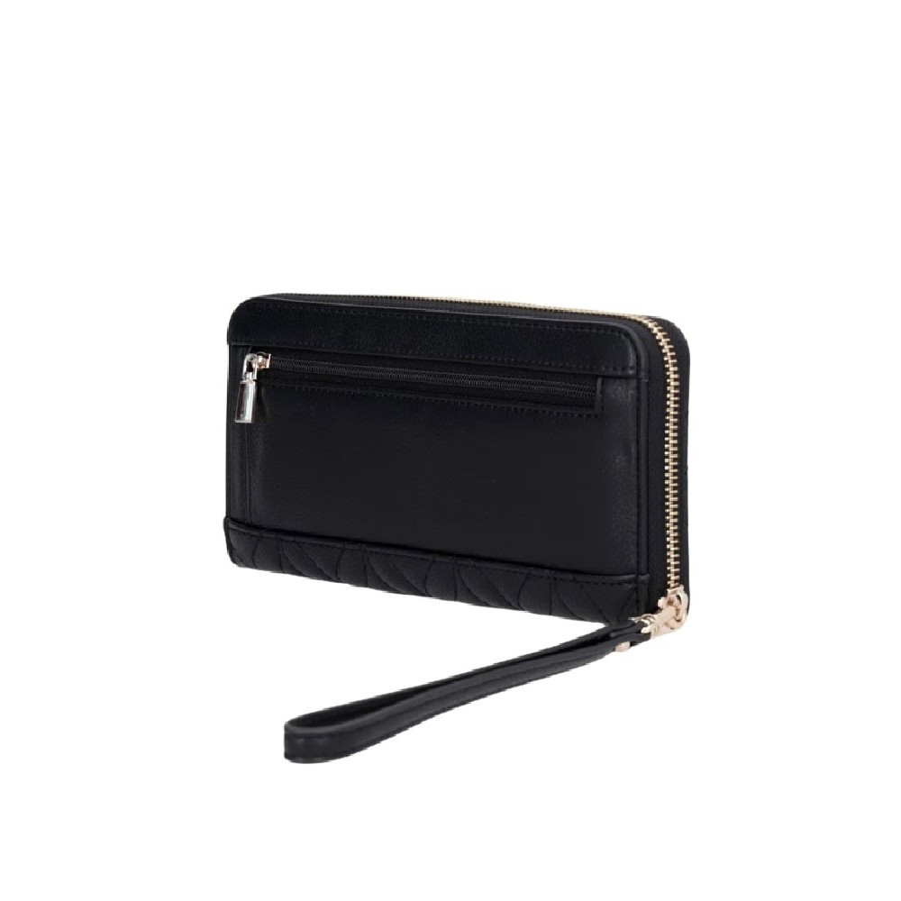 GUESS MAXINE SLG LARGE ZIP AROUND ΠΟΡΤΟΦΟΛΙ ΓΥΝΑΙΚΕΙΟ BLACK