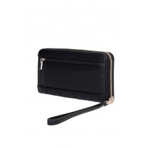 GUESS MAXINE SLG LARGE ZIP AROUND ΠΟΡΤΟΦΟΛΙ ΓΥΝΑΙΚΕΙΟ BLACK