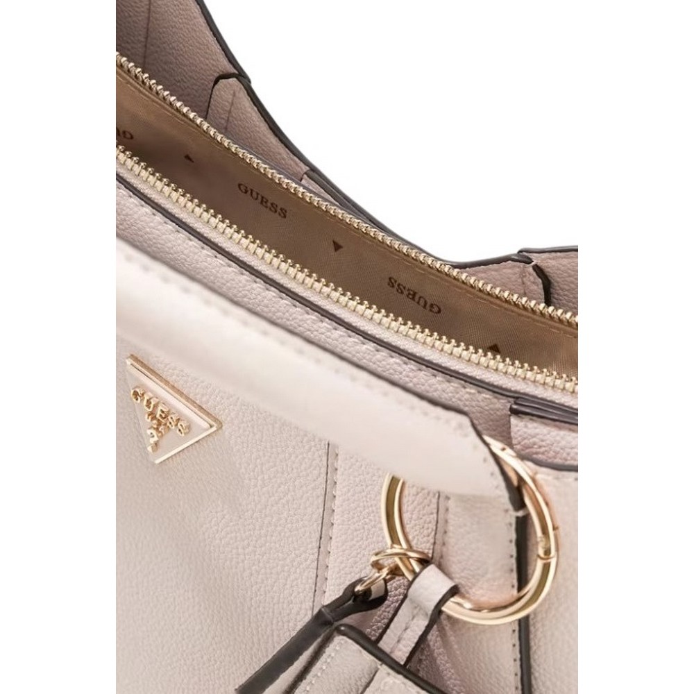 GUESS DARCY GIRLFRIEND SATCHEL ΤΣΑΝΤΑ ΓΥΝΑΙΚΕΙΑ STONE