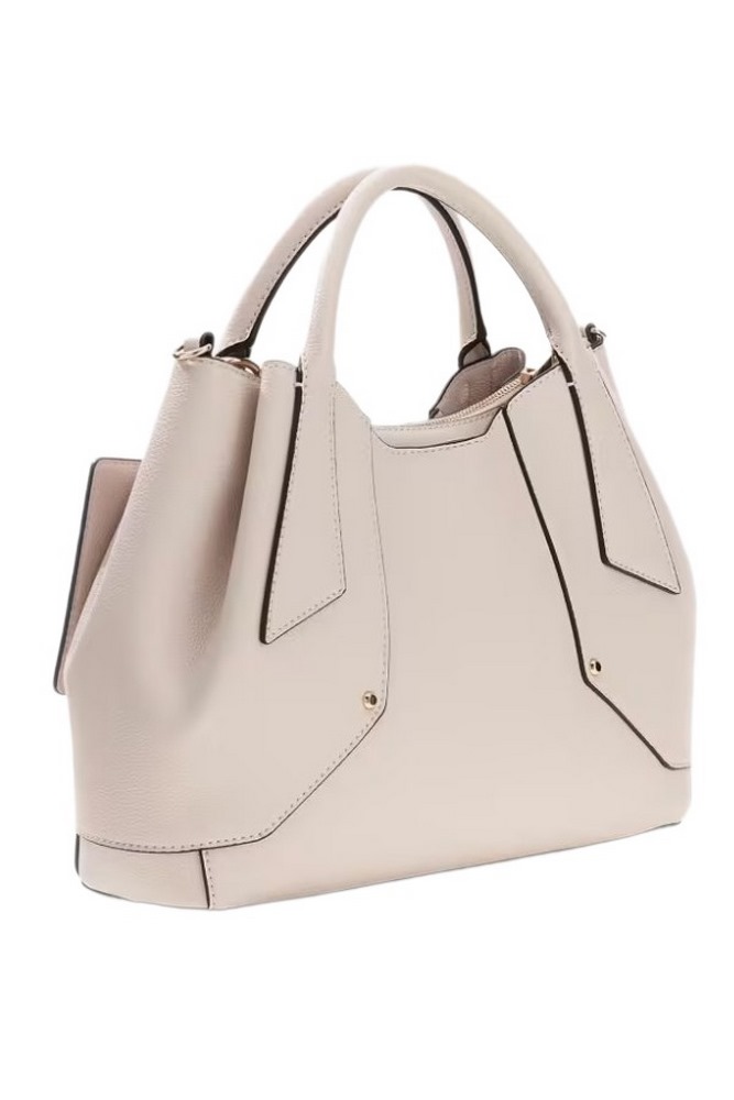 GUESS DARCY GIRLFRIEND SATCHEL ΤΣΑΝΤΑ ΓΥΝΑΙΚΕΙΑ STONE