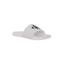 CALVIN KLEIN ESS SLIDE CV ΠΑΝΤΟΦΛΑ ΓΥΝΑΙΚΕΙΑ WHITE