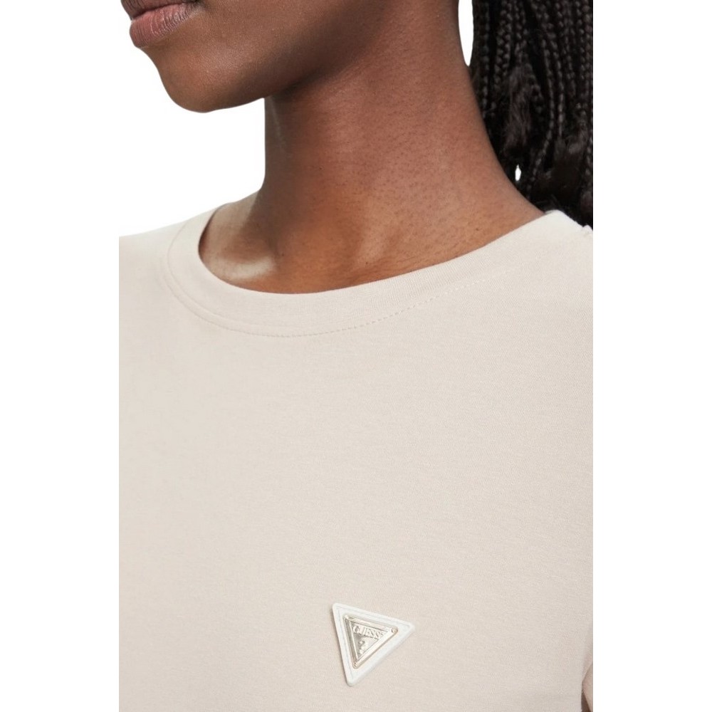 GUESS COLETTE T-SHIRT ΜΠΛΟΥΖΑ ΓΥΝΑΙΚΕΙΑ BEIGE
