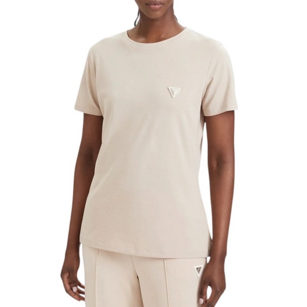 GUESS COLETTE T-SHIRT ΜΠΛΟΥΖΑ ΓΥΝΑΙΚΕΙΑ BEIGE