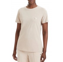 GUESS COLETTE T-SHIRT ΜΠΛΟΥΖΑ ΓΥΝΑΙΚΕΙΑ BEIGE