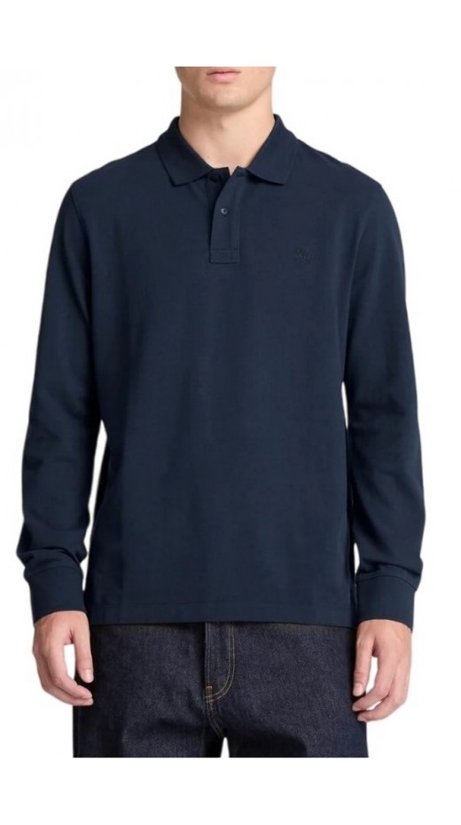TIMBERLAND PIQUE POLO ΜΠΛΟΥΖΑ ΜΑΚΡΥΜΑΝΙΚΗ ΑΝΔΡΙΚΗ NAVY