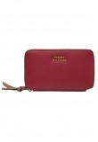 TOMMY HILFIGER LEATHER MED ZA WALLET ΠΟΡΤΟΦΟΛΙ ΓΥΝΑΙΚΕΙΟ RED