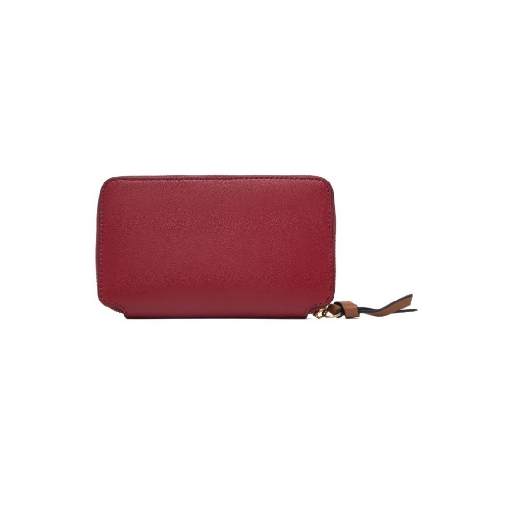 TOMMY HILFIGER LEATHER MED ZA WALLET ΠΟΡΤΟΦΟΛΙ ΓΥΝΑΙΚΕΙΟ RED