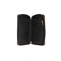 TOMMY HILFIGER LEATHER MED ZA WALLET ΠΟΡΤΟΦΟΛΙ ΓΥΝΑΙΚΕΙΟ BLACK