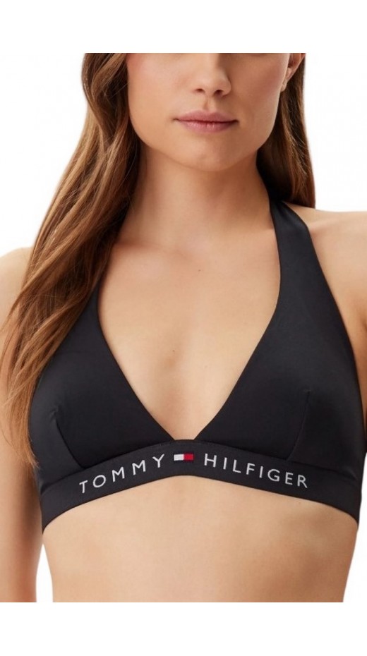 TOMMY HILFIGER HALTER RP ΜΑΓΙΟ ΓΥΝΑΙΚΕΙΟ BLACK