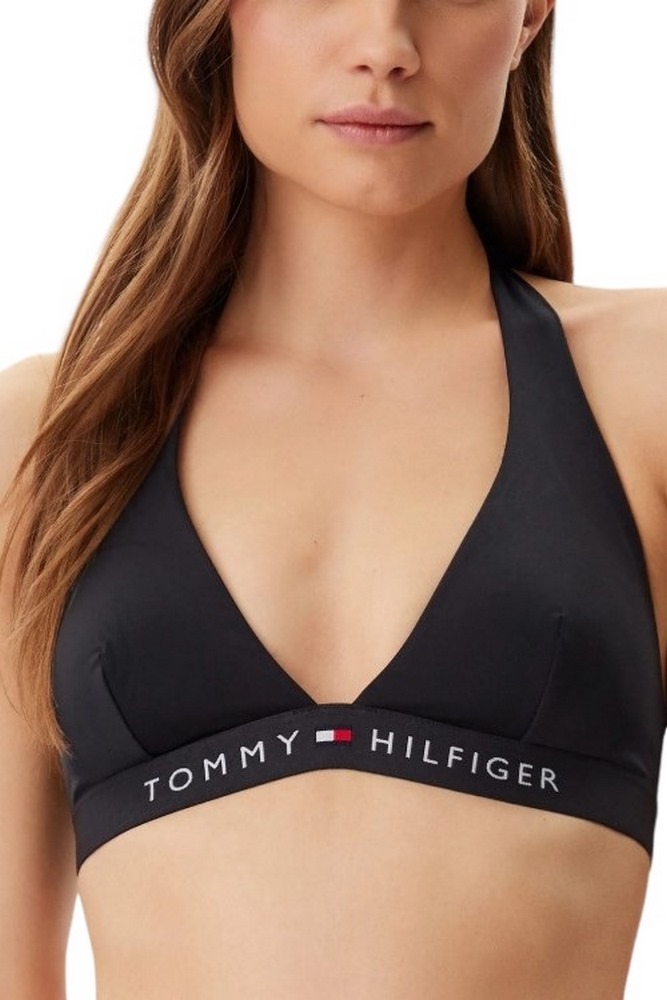 TOMMY HILFIGER HALTER RP ΜΑΓΙΟ ΓΥΝΑΙΚΕΙΟ BLACK