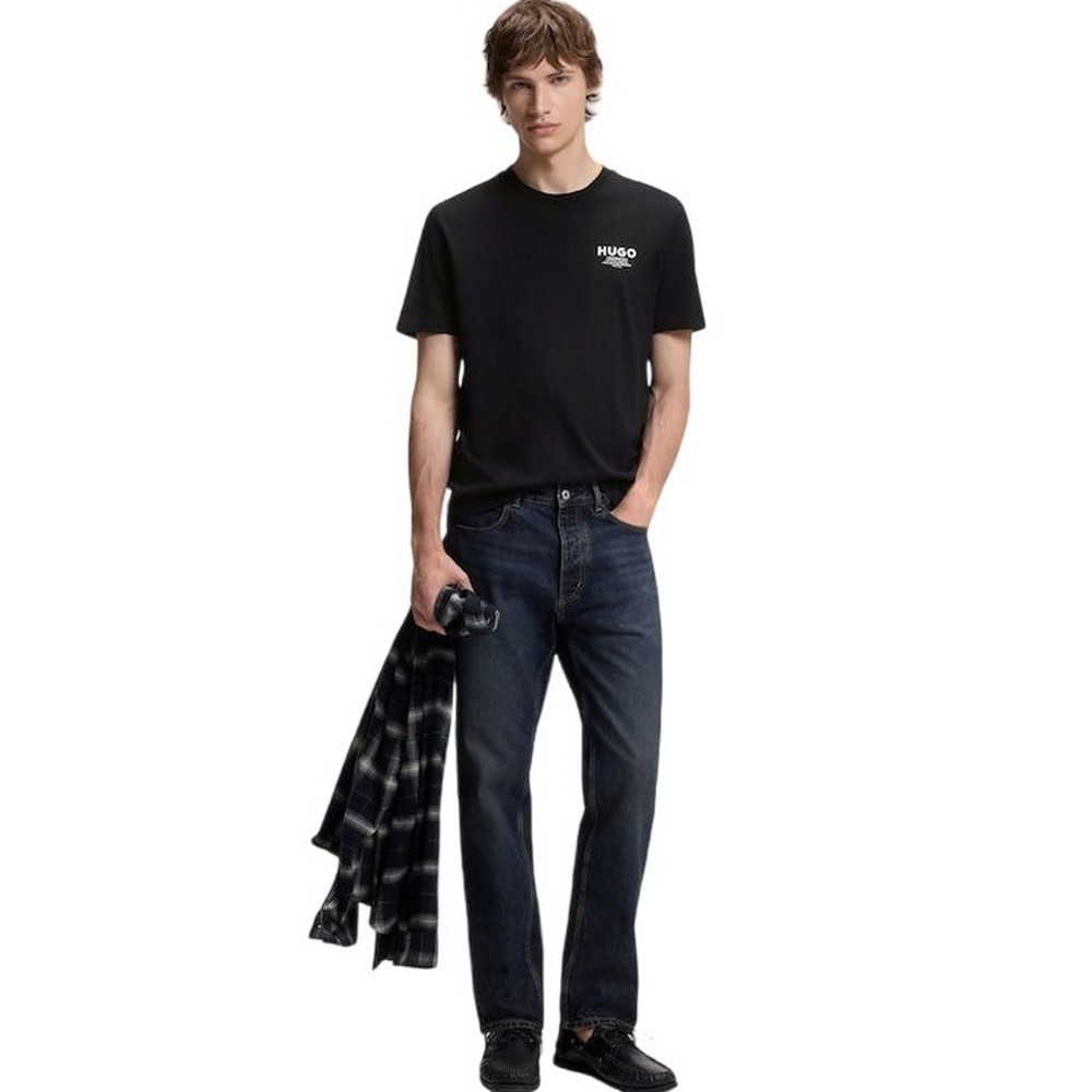 HUGO BOSS NESPTEE JERSEY T-SHIRT ΜΠΛΟΥΖΑ ΑΝΔΡΙΚΗ BLACK