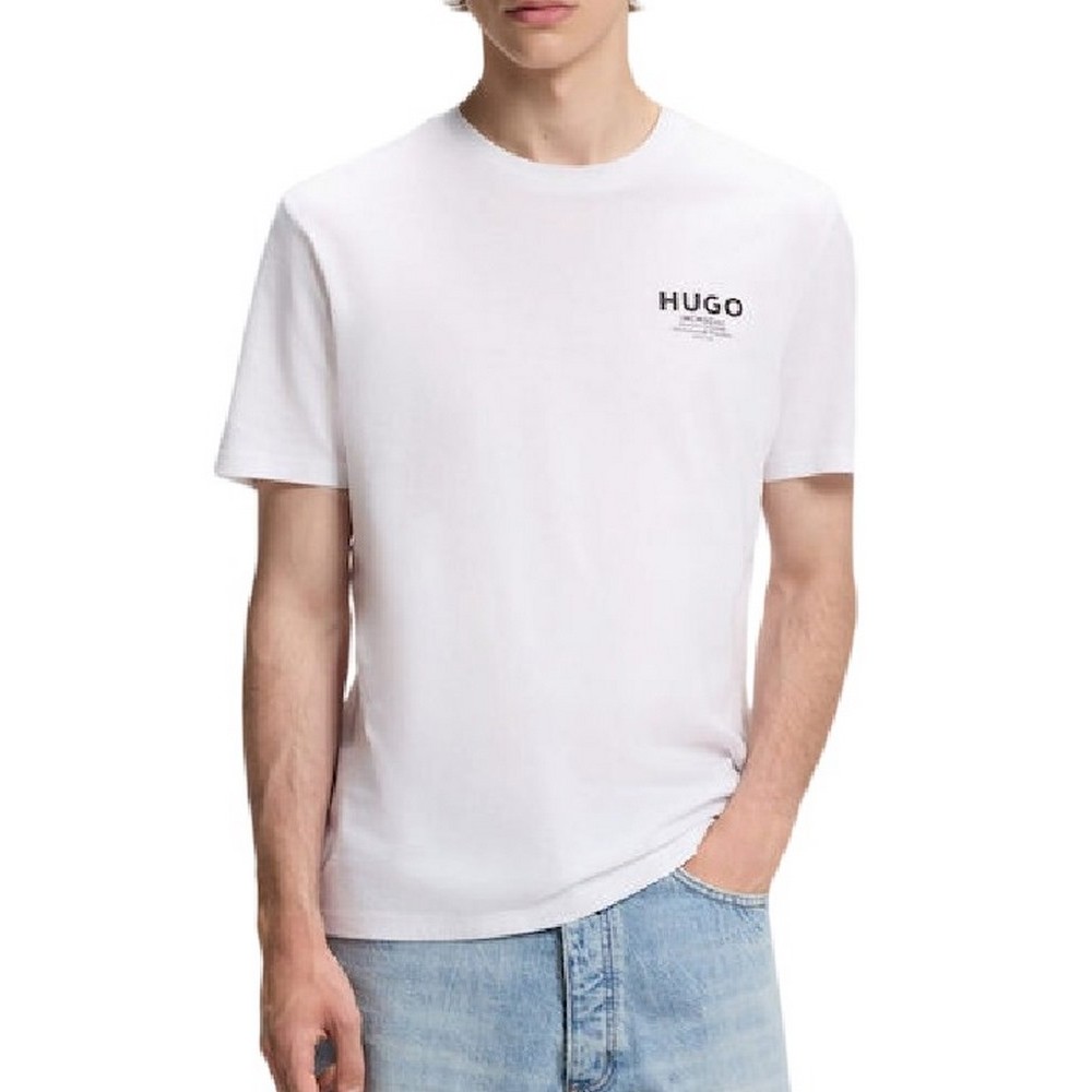 HUGO BOSS NESPTEE JERSEY T-SHIRT ΜΠΛΟΥΖΑ ΑΝΔΡΙΚΗ WHITE
