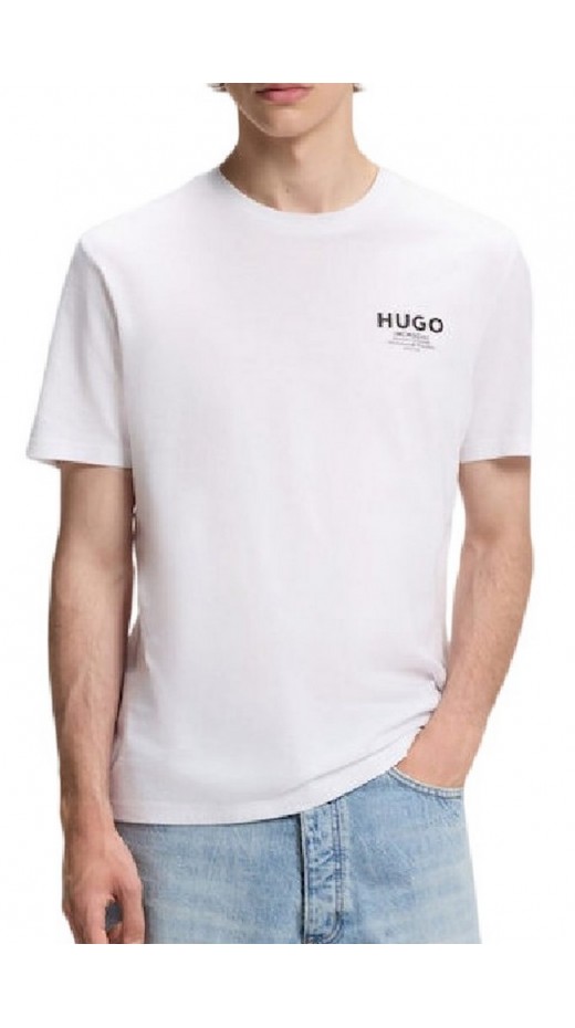 HUGO BOSS NESPTEE JERSEY T-SHIRT ΜΠΛΟΥΖΑ ΑΝΔΡΙΚΗ WHITE