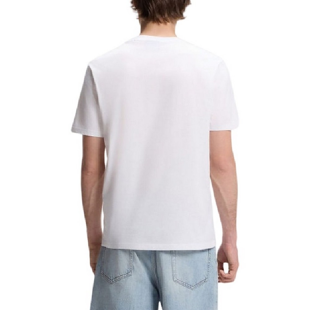 HUGO BOSS NESPTEE JERSEY T-SHIRT ΜΠΛΟΥΖΑ ΑΝΔΡΙΚΗ WHITE