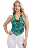 GUESS SL OPEN BCK BUSHRA TOP ΜΠΛΟΥΖΑ ΓΥΝΑΙΚΕΙΟ GREEN