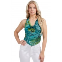 GUESS SL OPEN BCK BUSHRA TOP ΜΠΛΟΥΖΑ ΓΥΝΑΙΚΕΙΟ GREEN