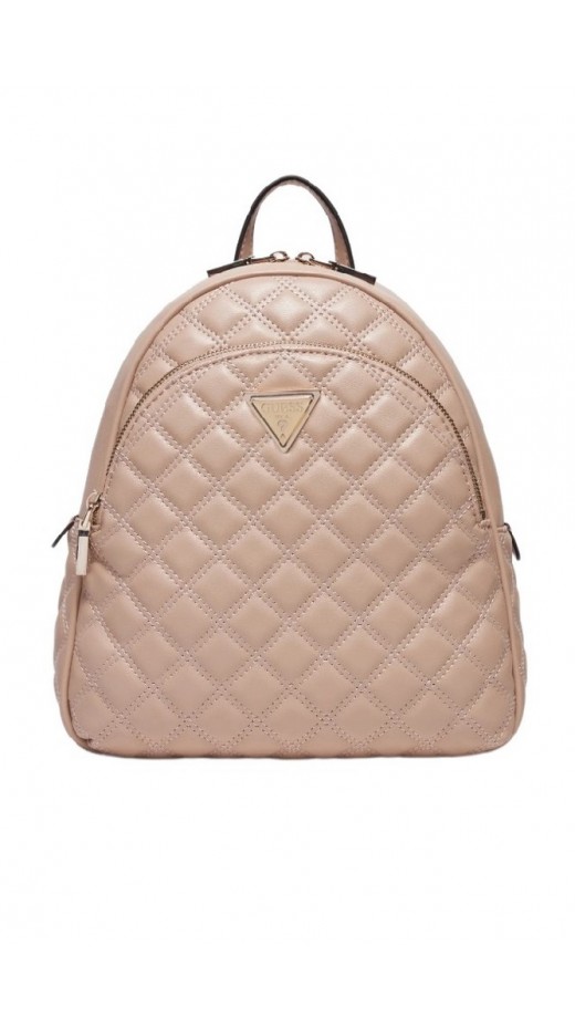 GUESS GIULLY DOME BACKPACK ΤΣΑΝΤΑ ΓΥΝΑΙΚΕΙΑ BEIGE