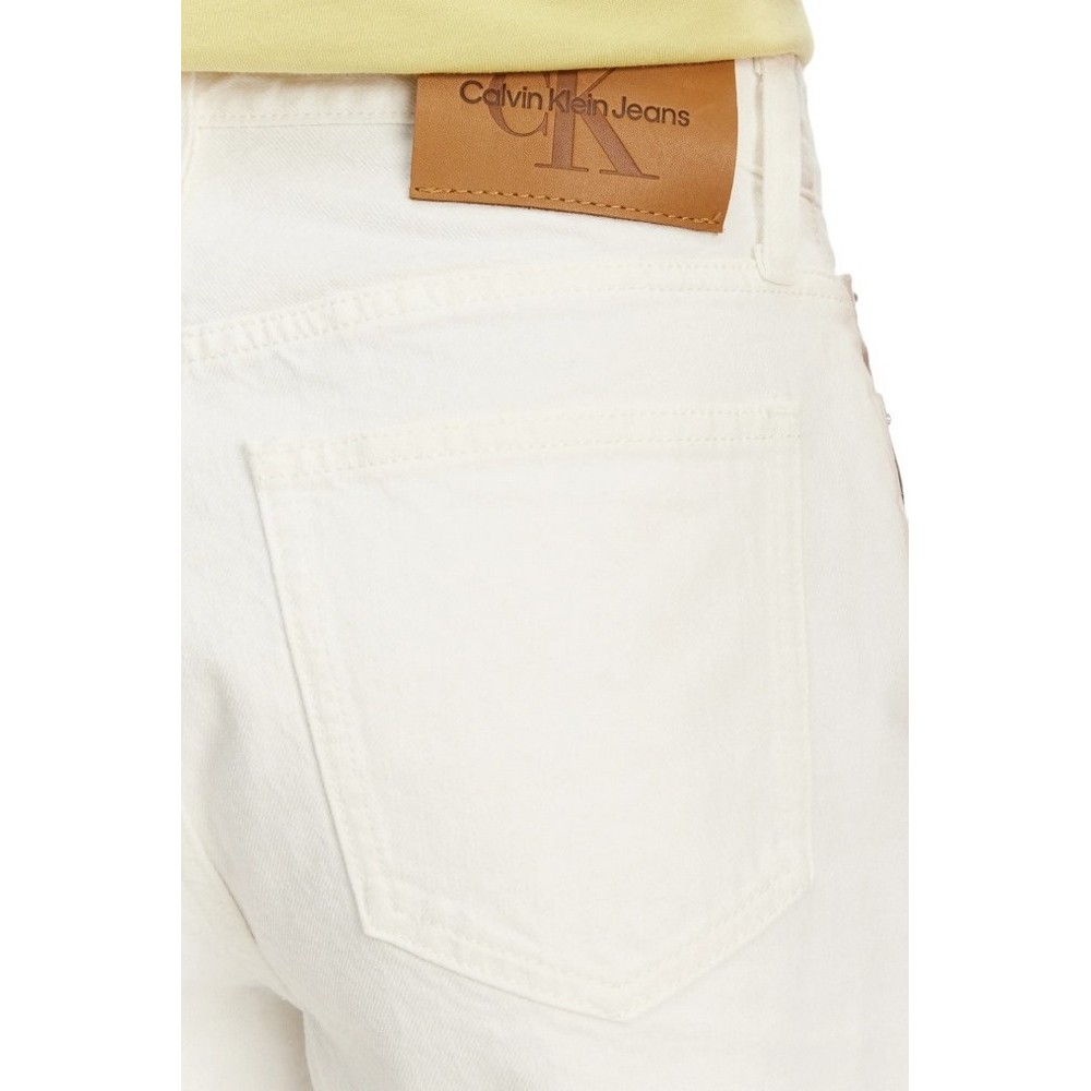 CALVIN KLEIN JEANS 90s DENIM SHORT ΣΟΡΤΣ ΓΥΝΑΙΚΕΙΟ WHITE