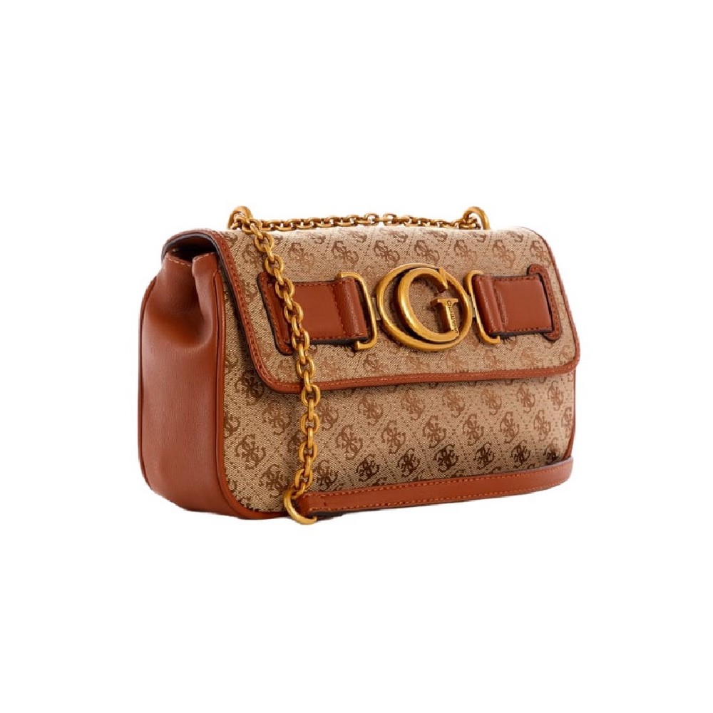 ΤΣΑΝΤΑ AVIANA CONVERTIBLE XBODY FLAP ΓΥΝΑΙΚΕΙΑ GUESS BEIGE