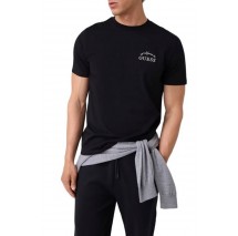 GUESS STAN CN T-SHIRT ΜΠΛΟΥΖΑ ΑΝΔΡΙΚΗ BLACK