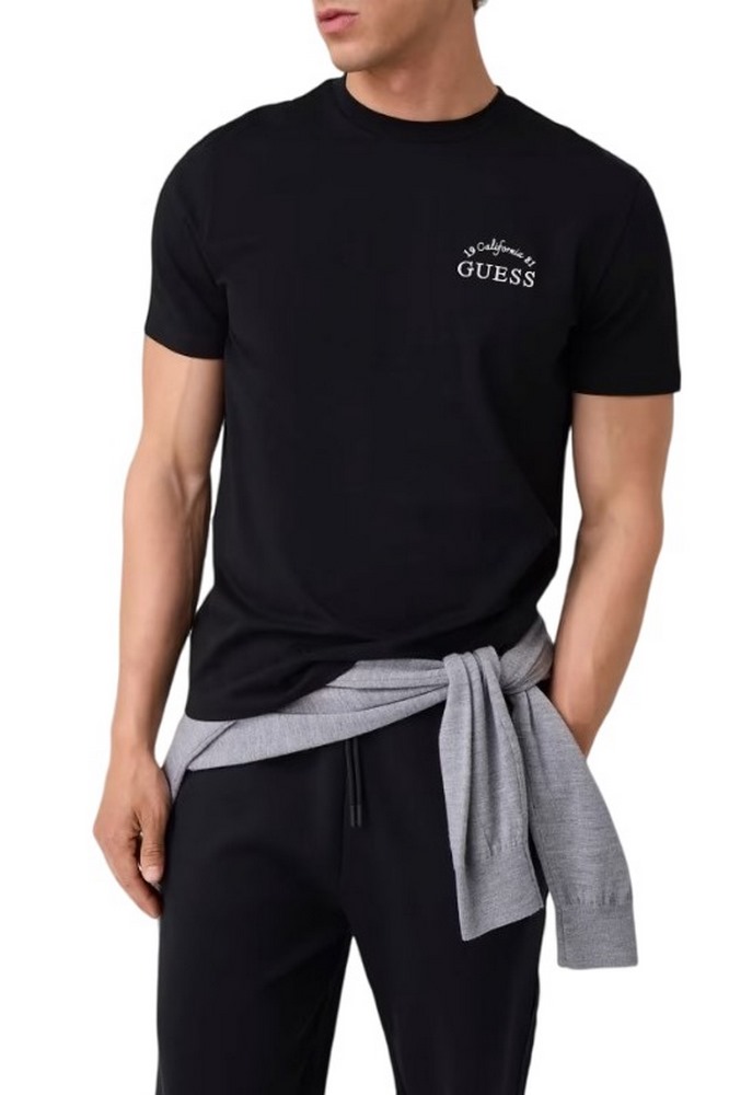 GUESS STAN CN T-SHIRT ΜΠΛΟΥΖΑ ΑΝΔΡΙΚΗ BLACK